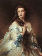 Franz Xaver Winterhalter Portrait of Madame Barbe de Rimsky-Korsakov oil painting reproduction